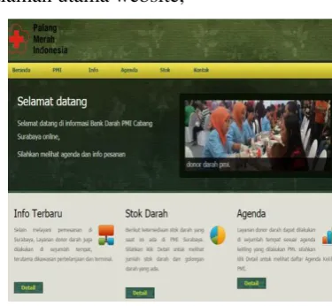Gambar 4.1 Halaman Utama 
