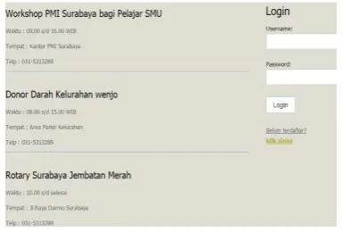 Gambar 4.6 Halaman Stok Darah 