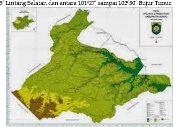 Gambar 1.1 Peta Kabupaten Bungo 