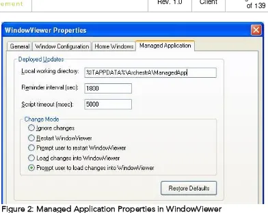 Figure 3: Application Manager Showing Managed Applications 