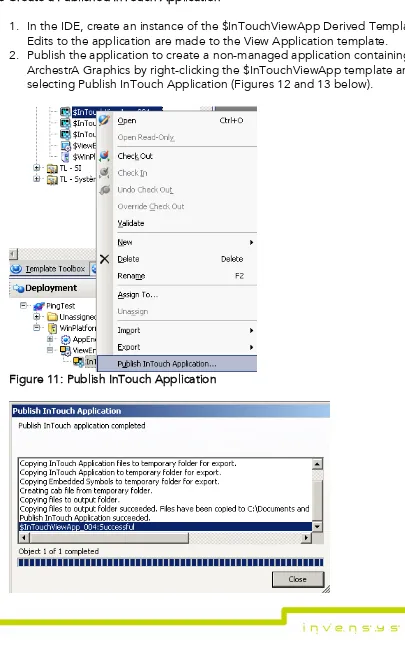 Figure 11: Publish InTouch Application  