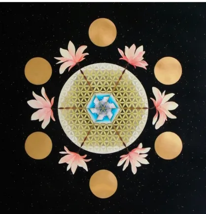 Gambar 3.1.12 Karya Albert Yonathan, Cesletial Mandala,