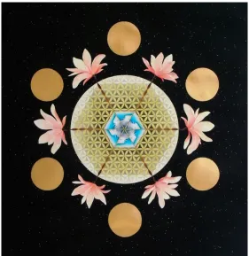 Gambar 4.1 Karya Albert Yonathan, Cesletial Mandala,