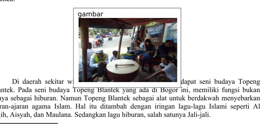 Tabel Sanggar Topeng Blantek tahun 1990an15