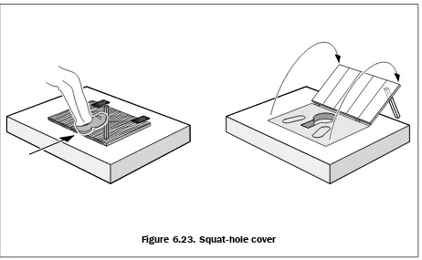 Figure 6.23. Here, a hinged cover is used which can be opened and closed with the use of an