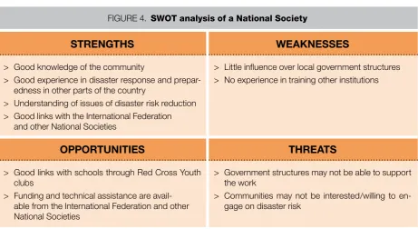 FIGURE 4. SWOT analysis of a National Society