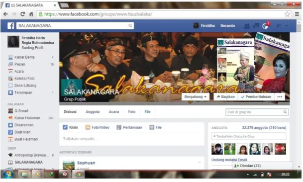 Gambar  2.1 Tampilan Salakanagara (lihat, https://www.facebook.com/groups/www.fauzisalaka/?fref=ts)