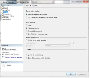 Figure 1.6. Changing server settings with SQL Server Management Studio