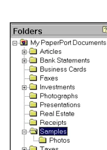 Figure 5.  The Folders Pane