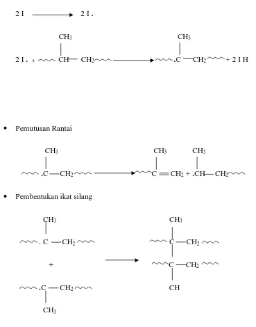 Gambar 2.4. Reaksi Degradasi dengan benzoil Peroksida    