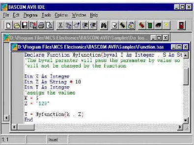 Gambar 2.7 Tampilan program BASCOM AVR