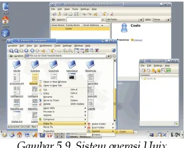 Gambar 5.9. Sistem operasi Unix 