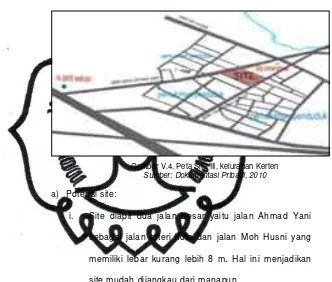 Gambar V.4. Peta Site III, kelurahan Kerten 