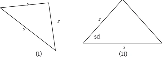 Gambar 6.6. Segitiga jika diketahui (s, s, s) dan (s, sd, s)