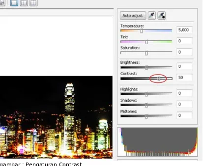 gambar : Pengaturan Contrast