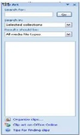 Gambar 4.7. Kotak dialog insert clipart