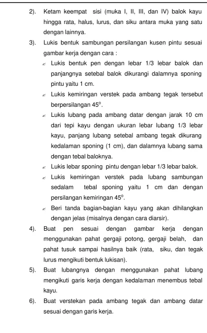 gambar kerja dengan cara : 