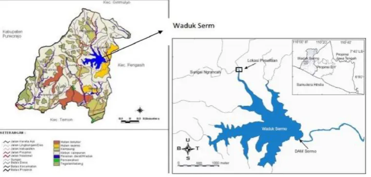 Gambar 1. Wilayah Waduk Sermo 