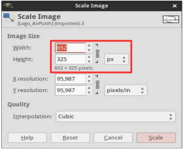 gambar dan pilih Image > Scale Image