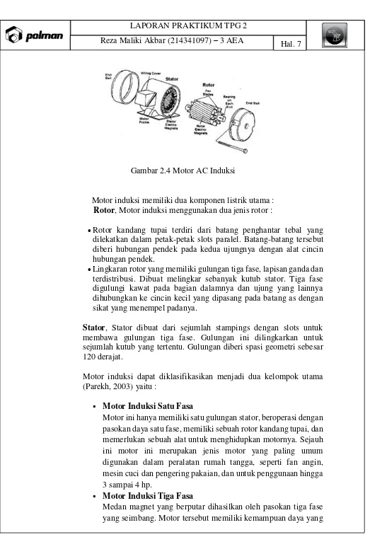 Gambar 2.4 Motor AC Induksi 