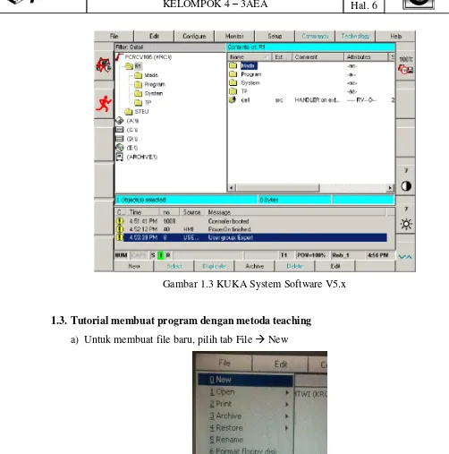 Gambar 1.3 KUKA System Software V5.x 