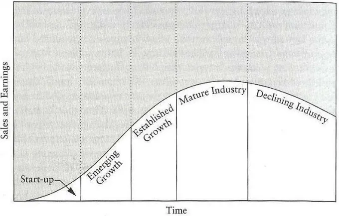 Figure 1. The life cycle of any company. Source: Fridson and Alvarez (2011).  