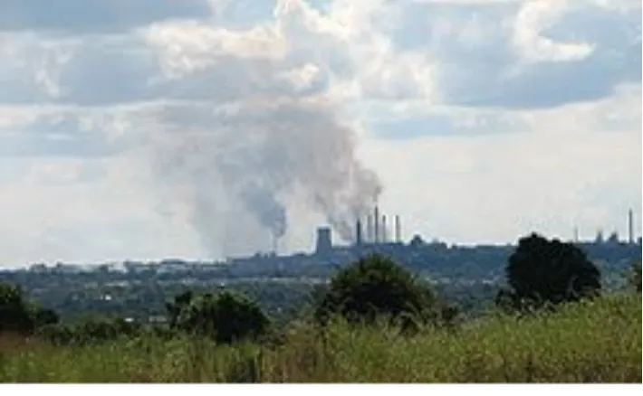 Figure 2. Air pollution in Kitwe. Source: Google Maps Data (2015). 