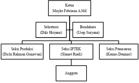 Gambar 1 Bagan Struktur Organisasi 