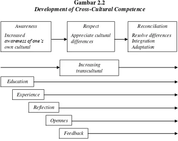 Gambar 2.2 Development of Cross-Cultural Competence 