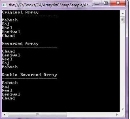 Figure 6    Clear an array items  