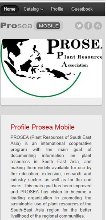 Gambar 14 Tampilan Profile Aplikasi Mobile Penjualan Buku PROSEA
