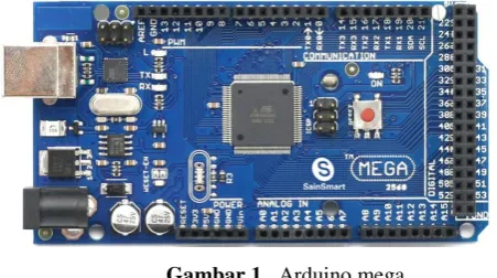 Gambar 1.  Arduino mega  