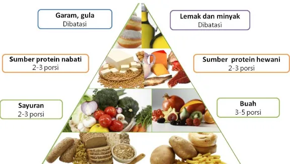 Gambar 11. Piramida makanan untuk diabetes melitus