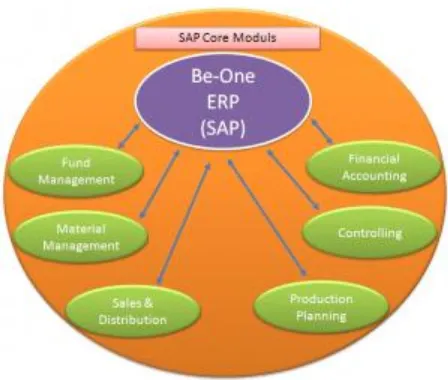 Gambar 3. SAP Core Moduls (modul utama pada system ERP) 