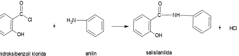Gambar 3.3 Reaksi Sintesis Salisilanilida