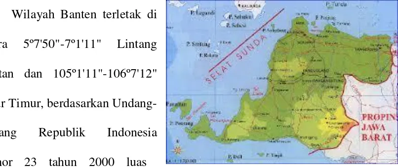 Gambar 4-1 Peta Provinsi Banten 
