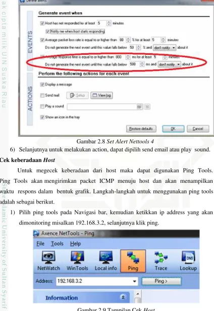 Gambar 2.9 Tampilan Cek Host