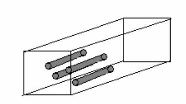 Gambar 2.2.Model pipa kapiler dengan pipa diibaratkan sebagai ruang pori. 