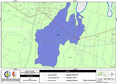 Gambar 2 Peta Batas Administrasi Kawasan Perencanaan, Kecamatan Kapas 