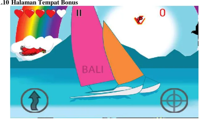 Gambar 3.11 Screenshot Halaman Tempat Bonus 