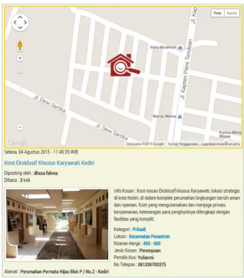 Gambar .3 DFD Diagram Konteks Aplikasi Tempat Kos 