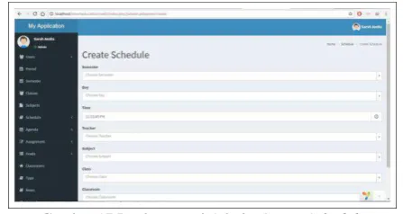 Gambar 19 Implementasi Admin Download Schedule