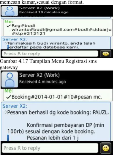 Gambar 4.16 Tampilan Menu Sms Masal 