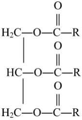 Gambar 1. Rumus kimia trigliserida 