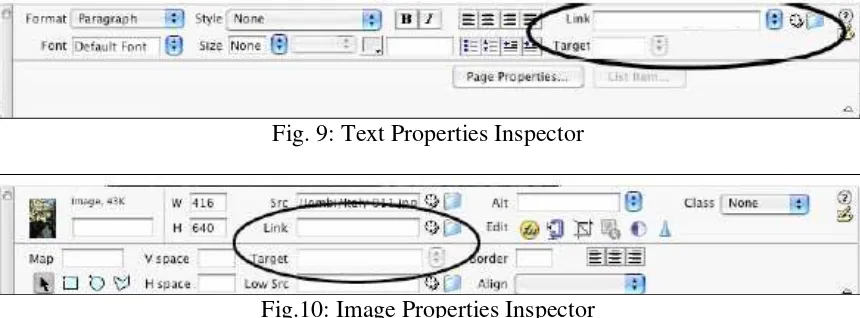 Fig. 9: Text Properties Inspector 
