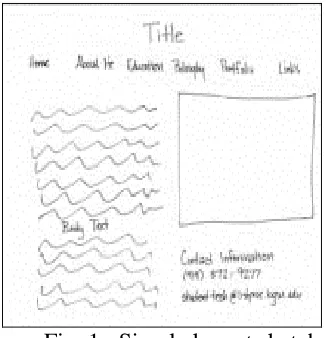Fig.2: Simple layout sketch with borders 