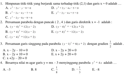 Grafik terbuka ke atas/bawah  : 