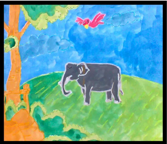 gambar 7 Gajah Di Alam Liar