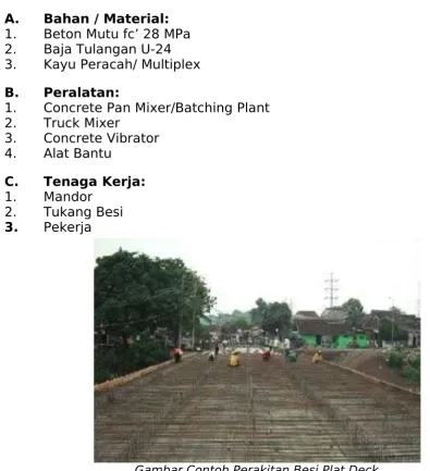 Gambar Contoh Perakitan Besi Plat Deck