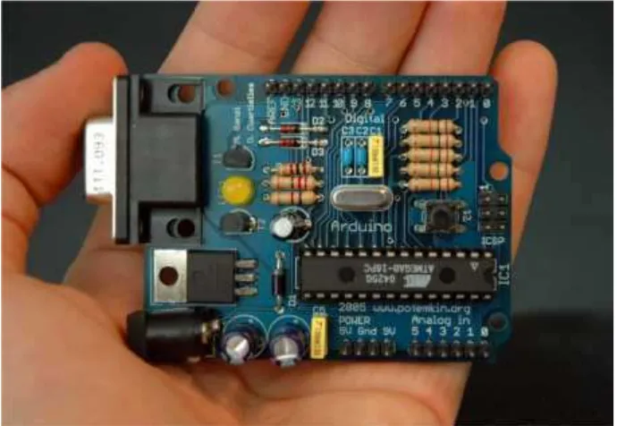 Gambar 3.2 Board Arduino berbasis Mikrokontroler ATMEGA8.